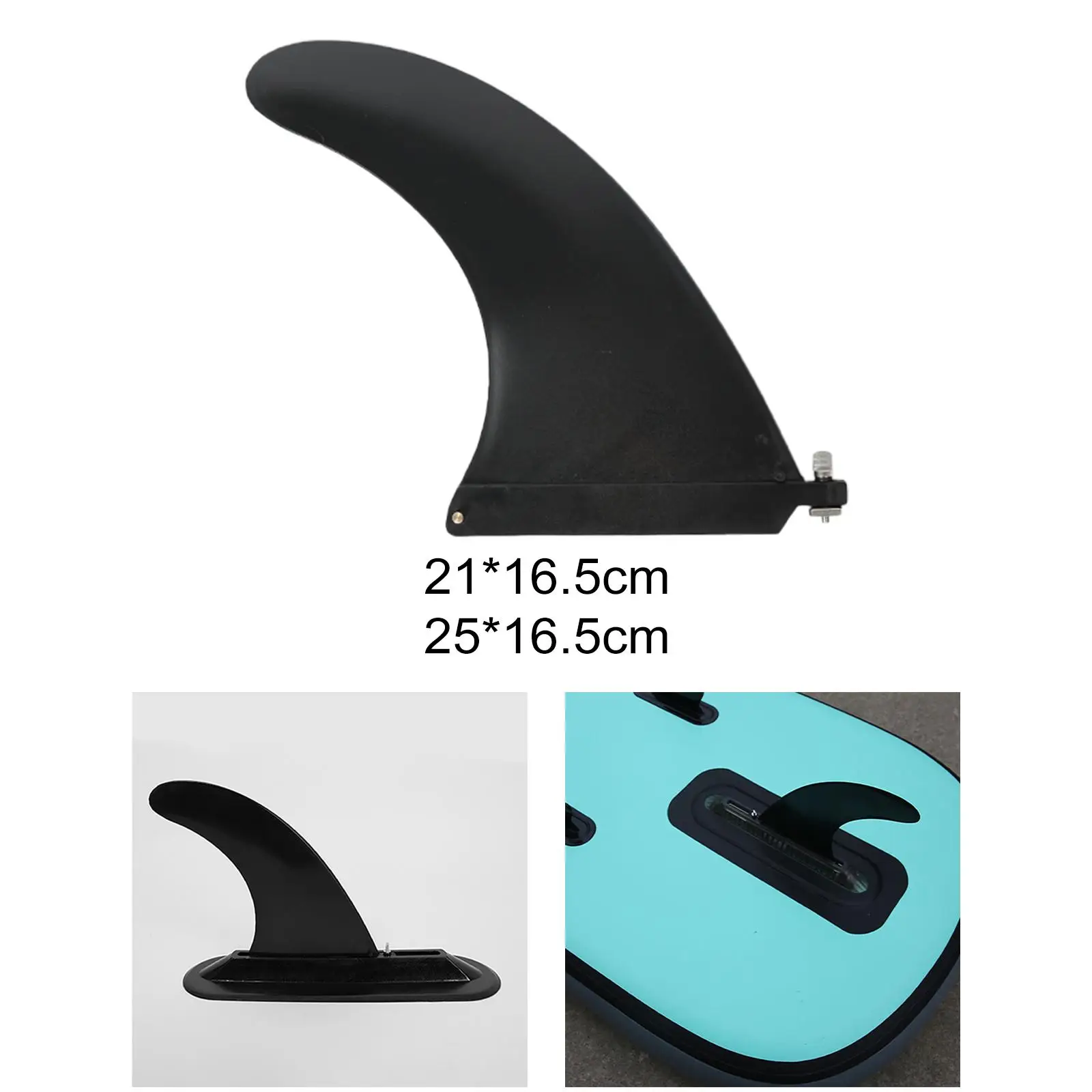 Surfboard Fin Surf Kayak Fin Replacement Durable Detachable Surfing Fin for Paddleboard Longboards Dinghy Water Sports