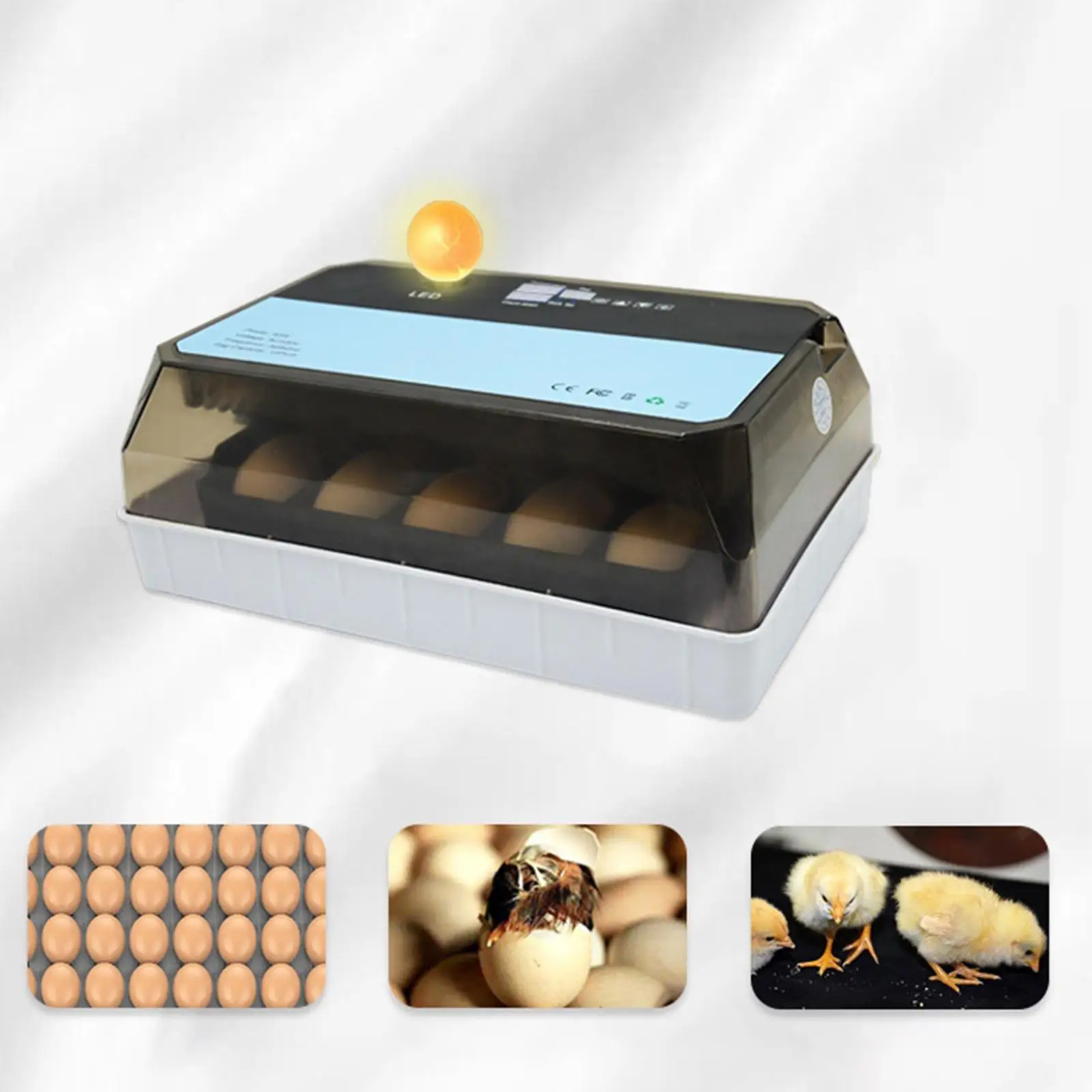 Egg Incubator Automatic Egg Turner Small Egg Hatcher Machine for Duck