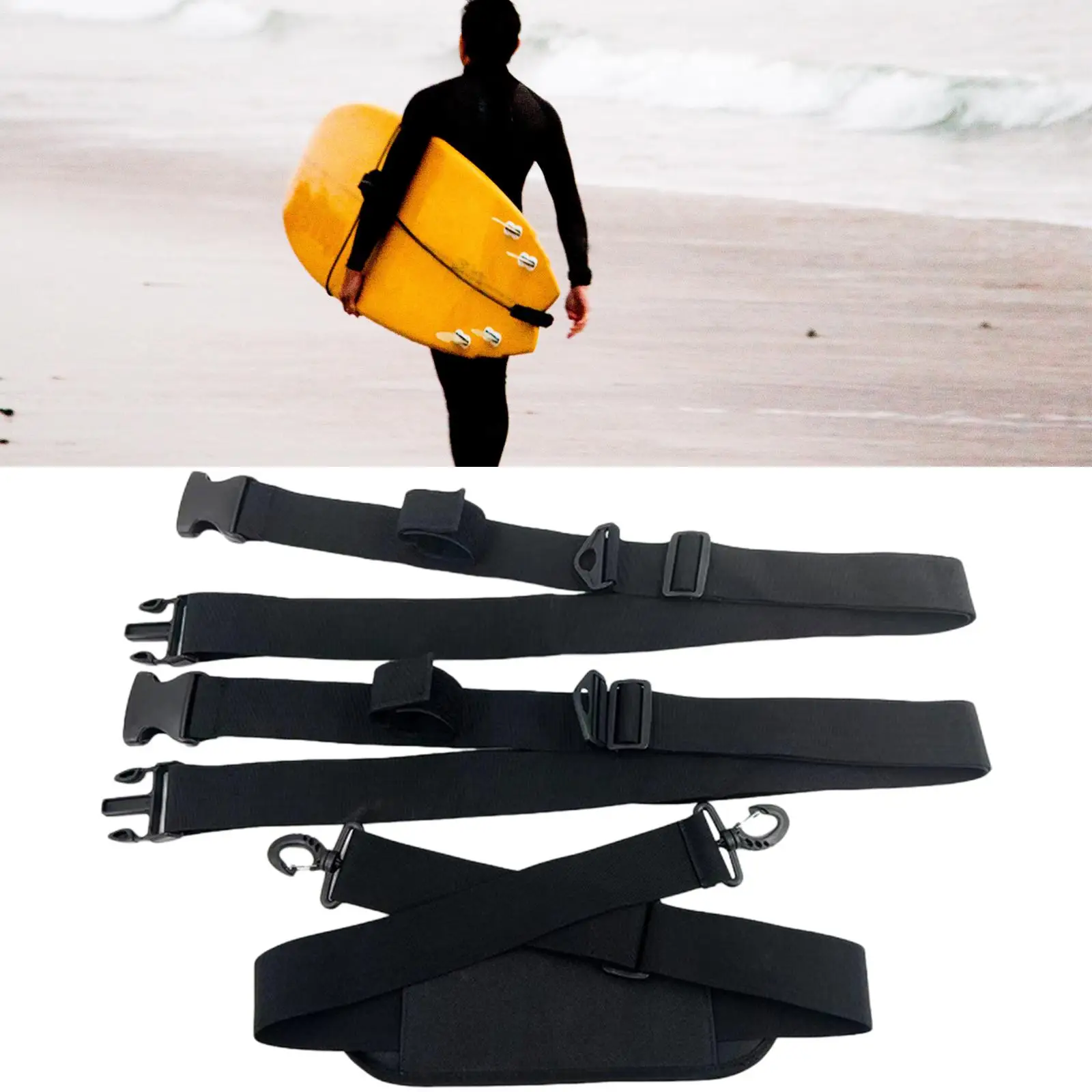 Paddleboard Carry Strap Multipurpose Kayak Carrying Strap for Skimboard Surf