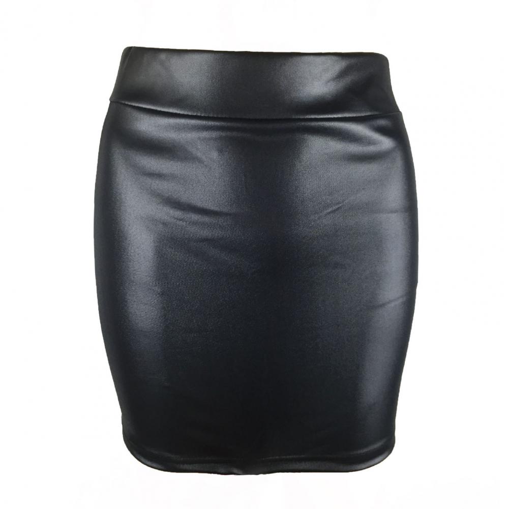 Title 12, Faux Leather Women Mini Skirt Sexy High Waist B...