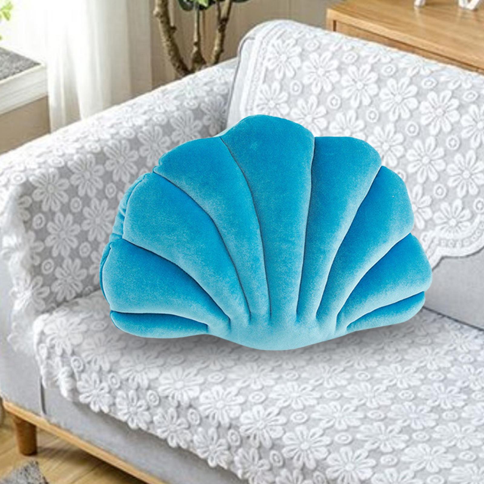 Decorative Throw Pillow Handmade Birthday Gifts Floor Cushion Seashell Pillows Stuffed Pillows for Livingroom Holiday Reading