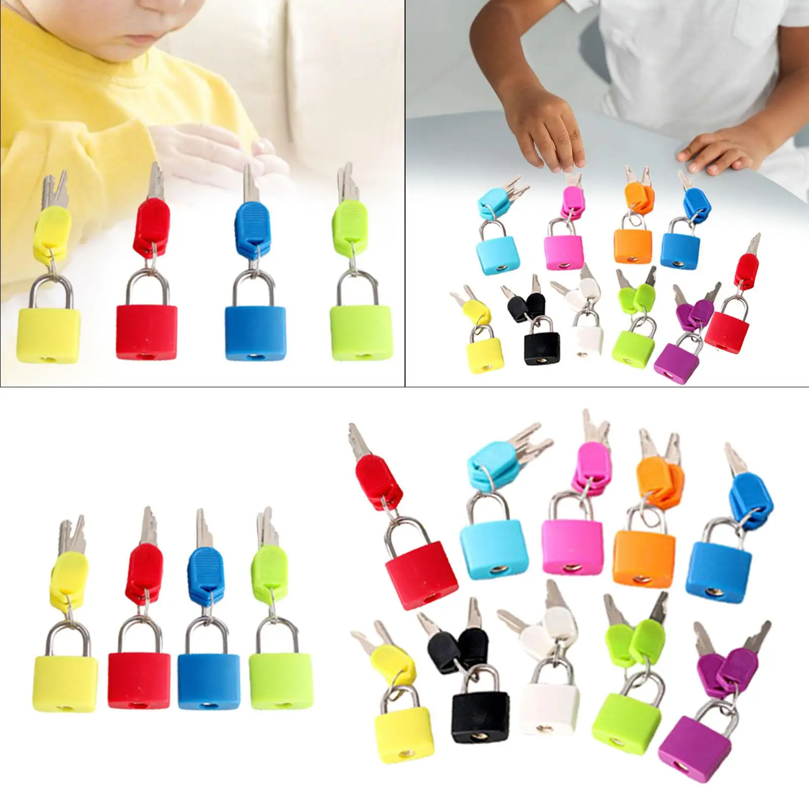 Kids Learning Locks with Keys Preschool Games Educational Toys Montessori Material Color Matching Lock Set for Kids Toddlers