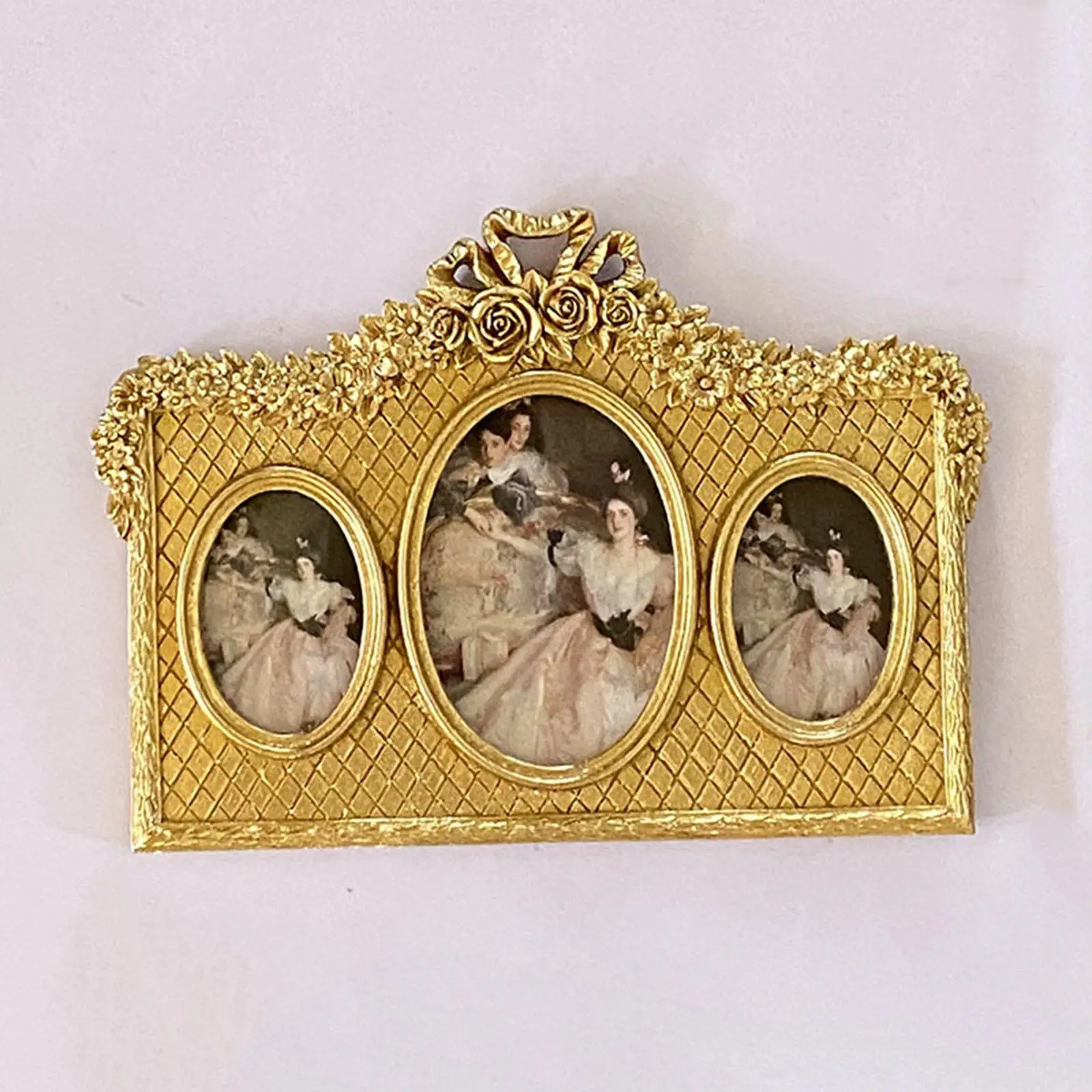 Home Decoration Vintage Picture Frame Retro Style Gift Wall Hanging Ornate Photo Display Frame for Tabletop Office Bathroom
