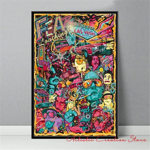 Fear and Loathing In Las Vegas Posters Classic Movie Canvas