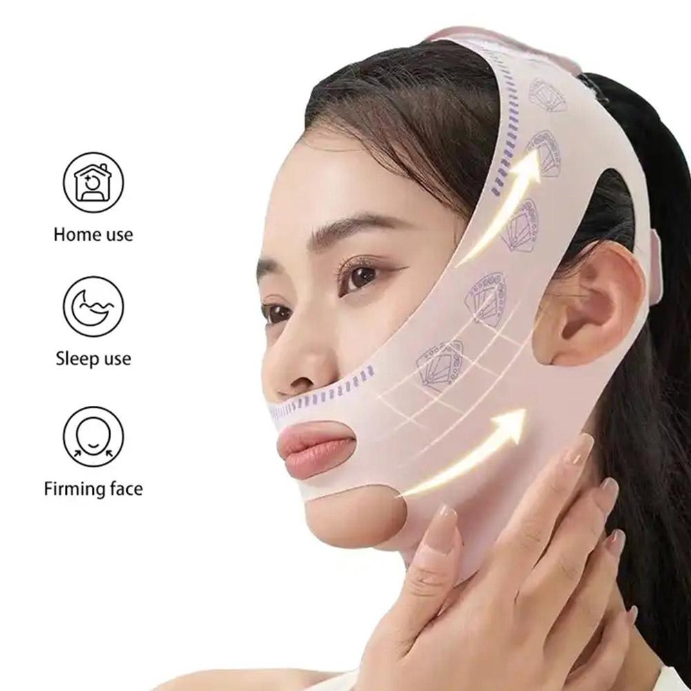 Best of V Face Shaping Bandage Lift Up Face Thin Mask Reduce Double Chin Elastic Breathable V-Line Anti Wrinkle Face Bandage Face Care Reviews & Tips - Image 3