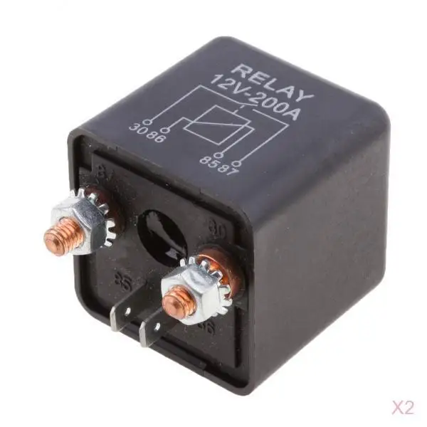 2x 200A ATV Starter Relay Solenoid Relay Switch for Split Charging