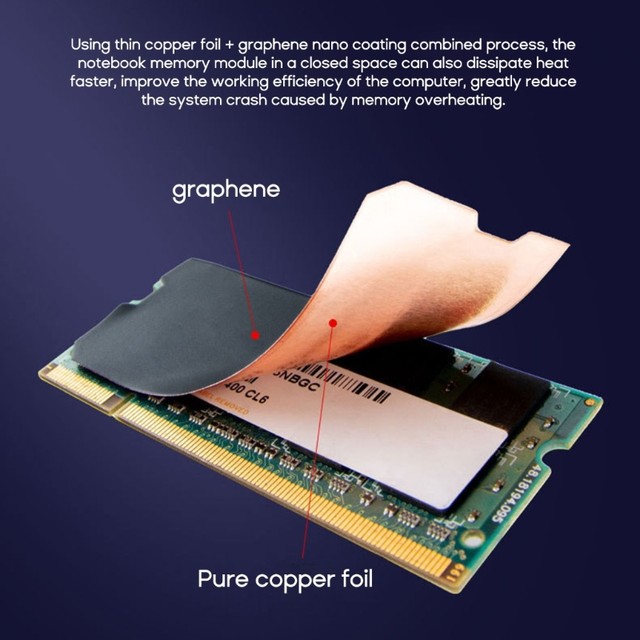 Disipador Térmico Para SSD M.2 - Cobre Y Grafeno, 2 Piezas, Compatible Con DDR4/DDR5