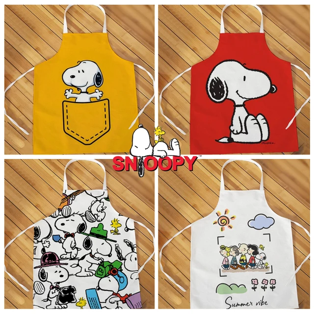 Snoopy Apron Cartoon Children's Adult Kitchen Apron Cute Chef Cooking  Accessories Antifouling Sleeveless Kitchen Supplies Gift