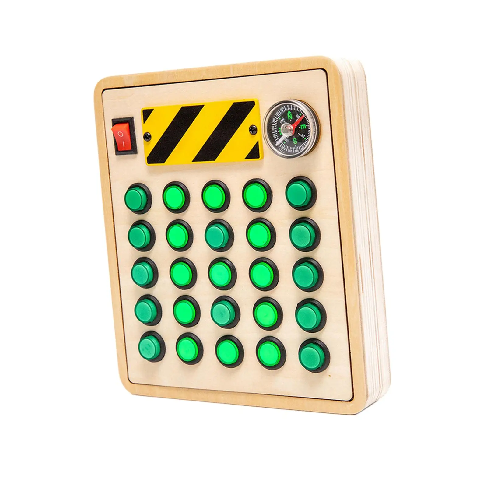 Wooden Sensory Board Toy Cognition Game Gifts Electronic for Nursery