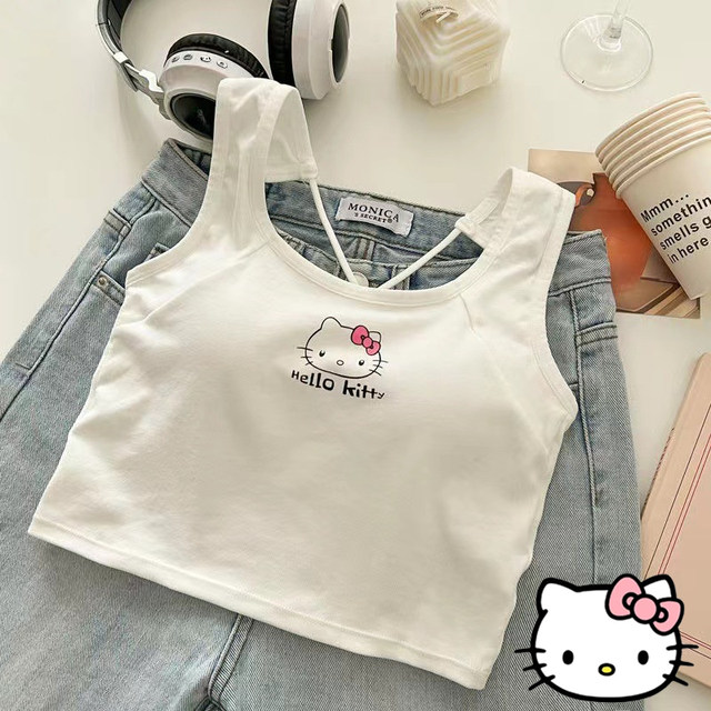 半額 50％OFFの通販 サンリオハローキティキャミソール女性のファッションタンク トップス