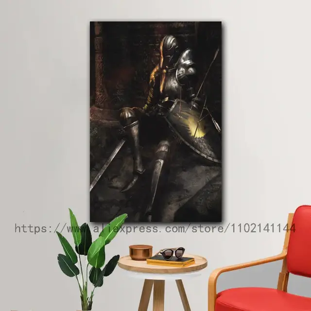 Lawrence Painting The Map Of Dark Souls 1 2 3 Art Canvas Poster Print 2X2  24X24 Game Picture For Wall Decor : : Home