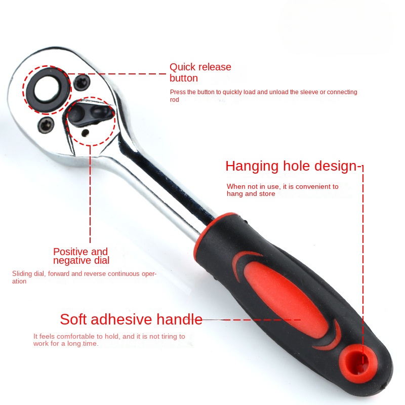 Title 2, 2023 new 1/4 3/8 Inch Ratchet Wrench 24 Tooth D...