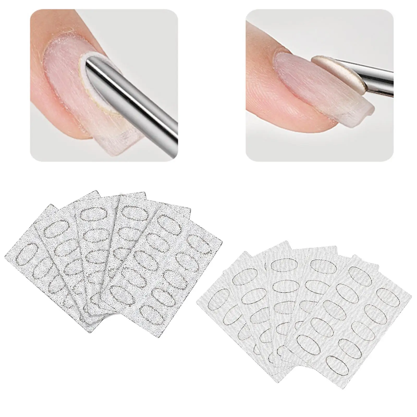 50Pcs Nail Pusher Replace Sanding Paper for Home SPA Salon Manicure Pedicure