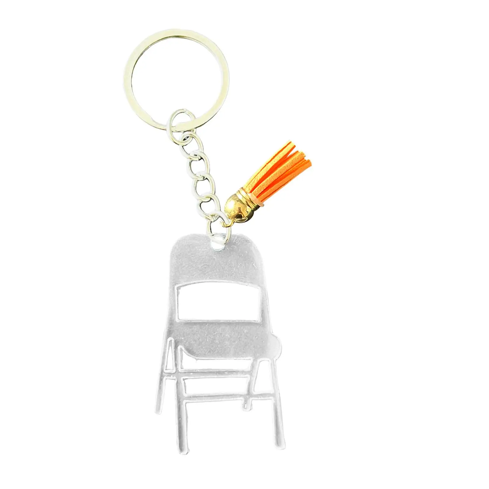 Bag Pendant Key Holder Acrylic Mini Backrest Chair Charm Keychain for Girls