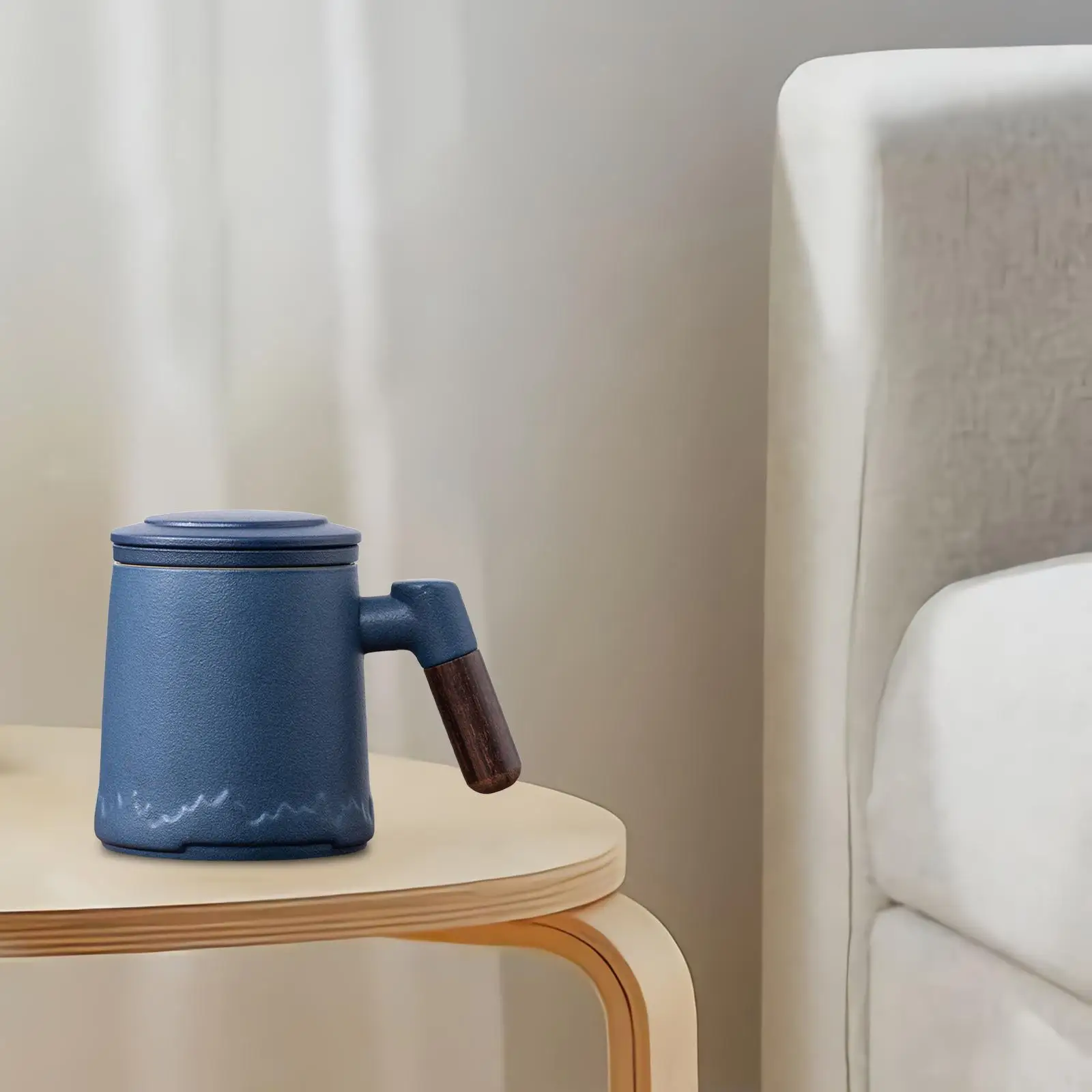 400ml Tea Cup Filter Froth Jug Maker Coffee Mug Ceramic Tea Infuser Mug Tea Mug for Garden Beverage Coffee shop