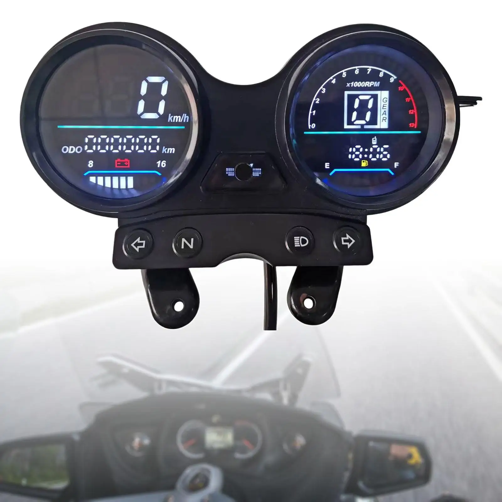 DC 12V Motorcycle Odometer Speedometer for Ybr 125 Professional Sturdy