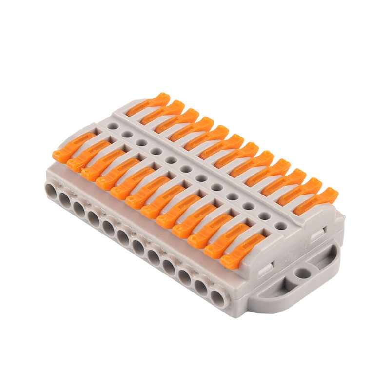 Description Picture 2 of item2/3/4/5/6/8/10/12 Pin Wire Butt Joint Connector Compact Connection Clamp 0.08-4mm² Quick Insulated Terminal Block Dropshipping