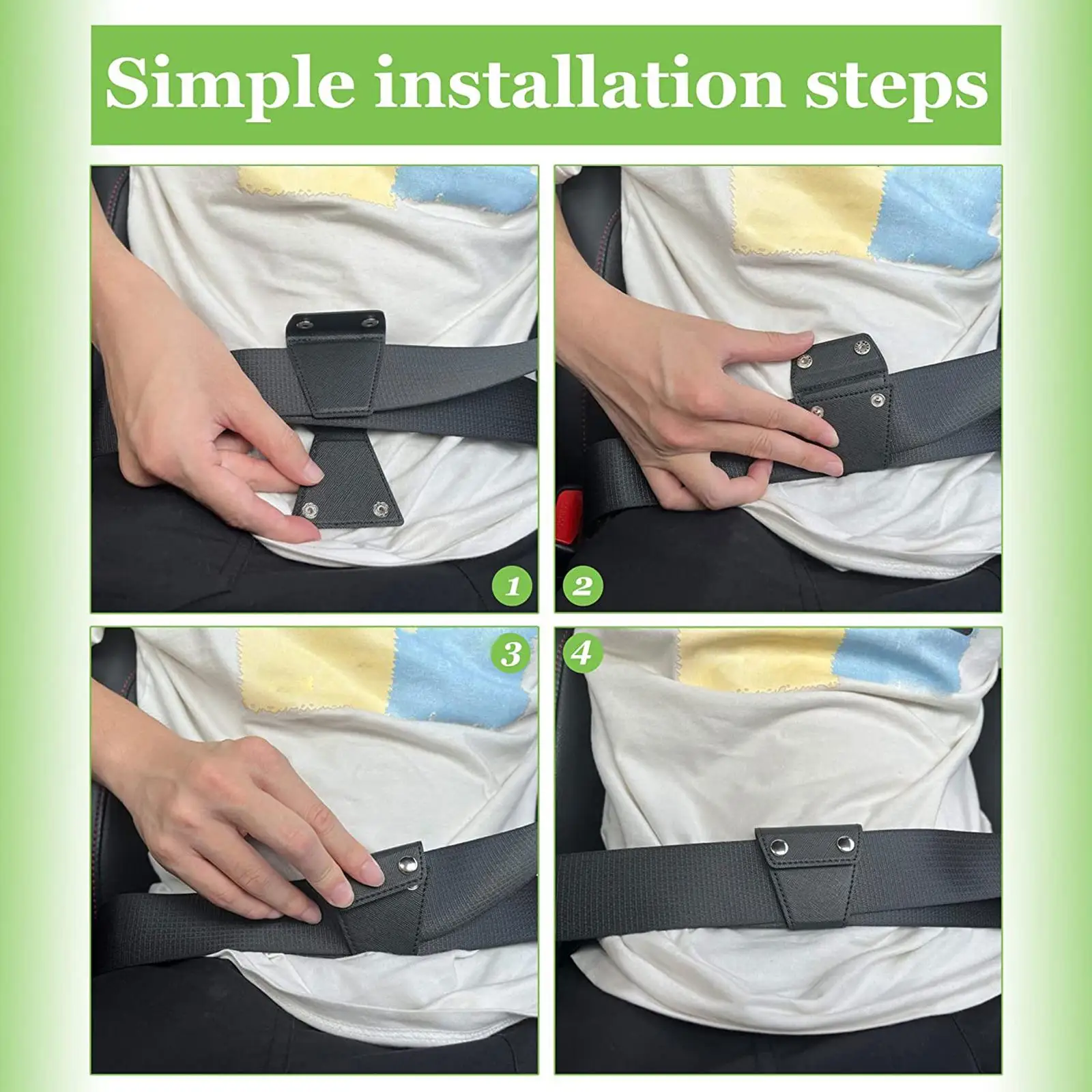 2 Pieces seat Adjuster Universal Protective Safety Strap Adjuster Pad Protects from Cut Your Neck or Rubbing Your Chest