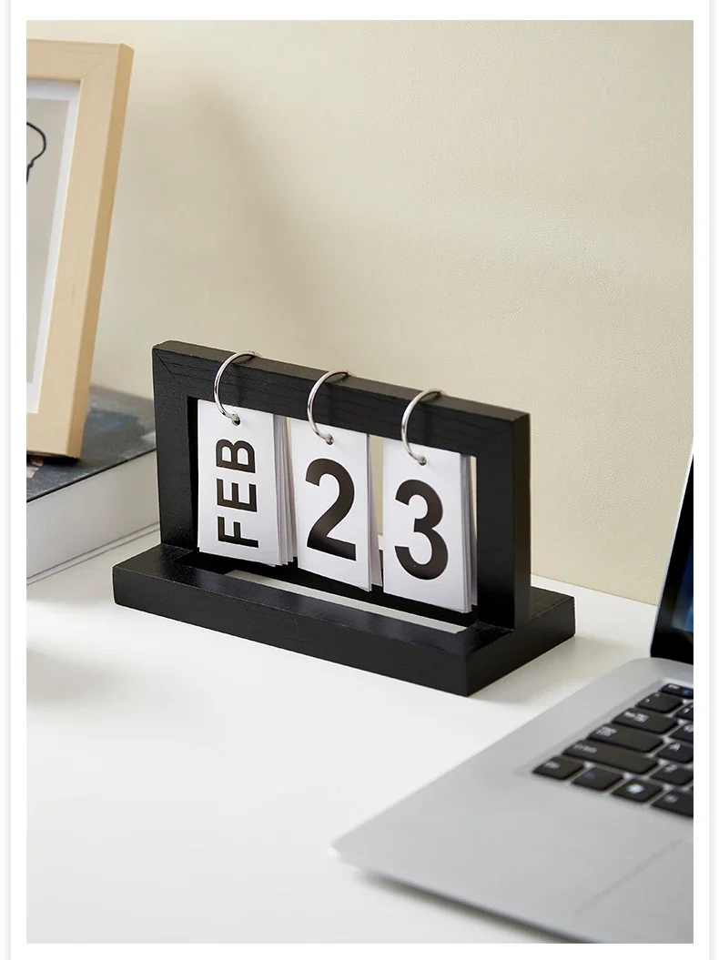 Modern Wooden Square Calendar