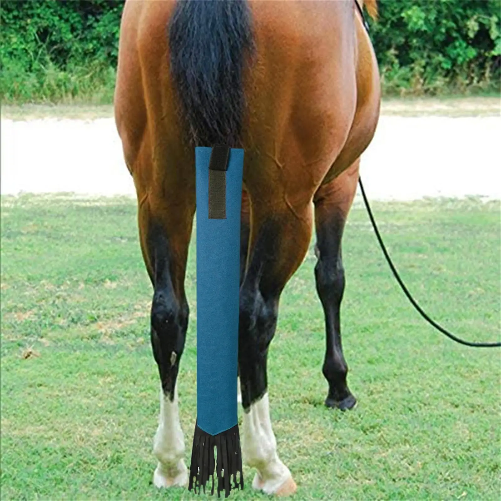 Horse  with Fringe Tail Decoration for Equestrian Accessories Grooming Supplies