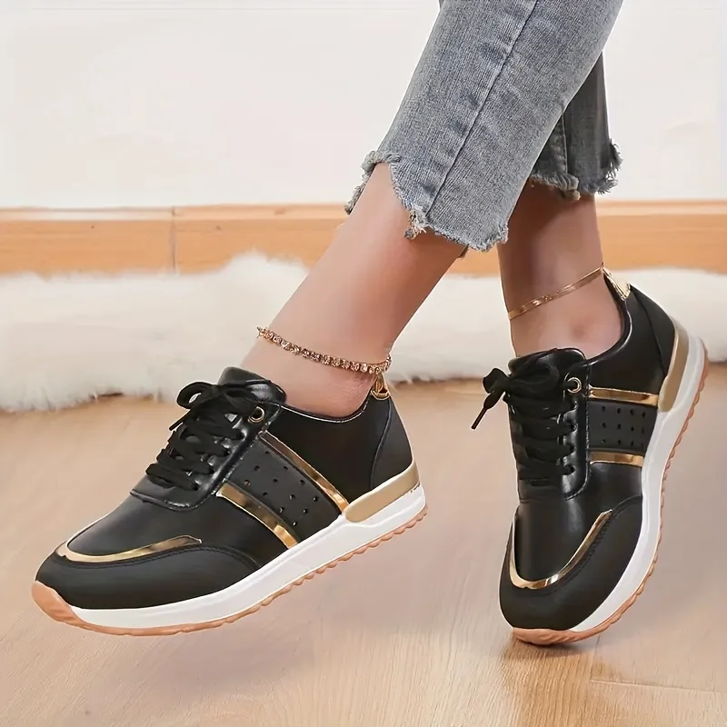 Black Women Casual Low Sneakers sold by 100 Spartans