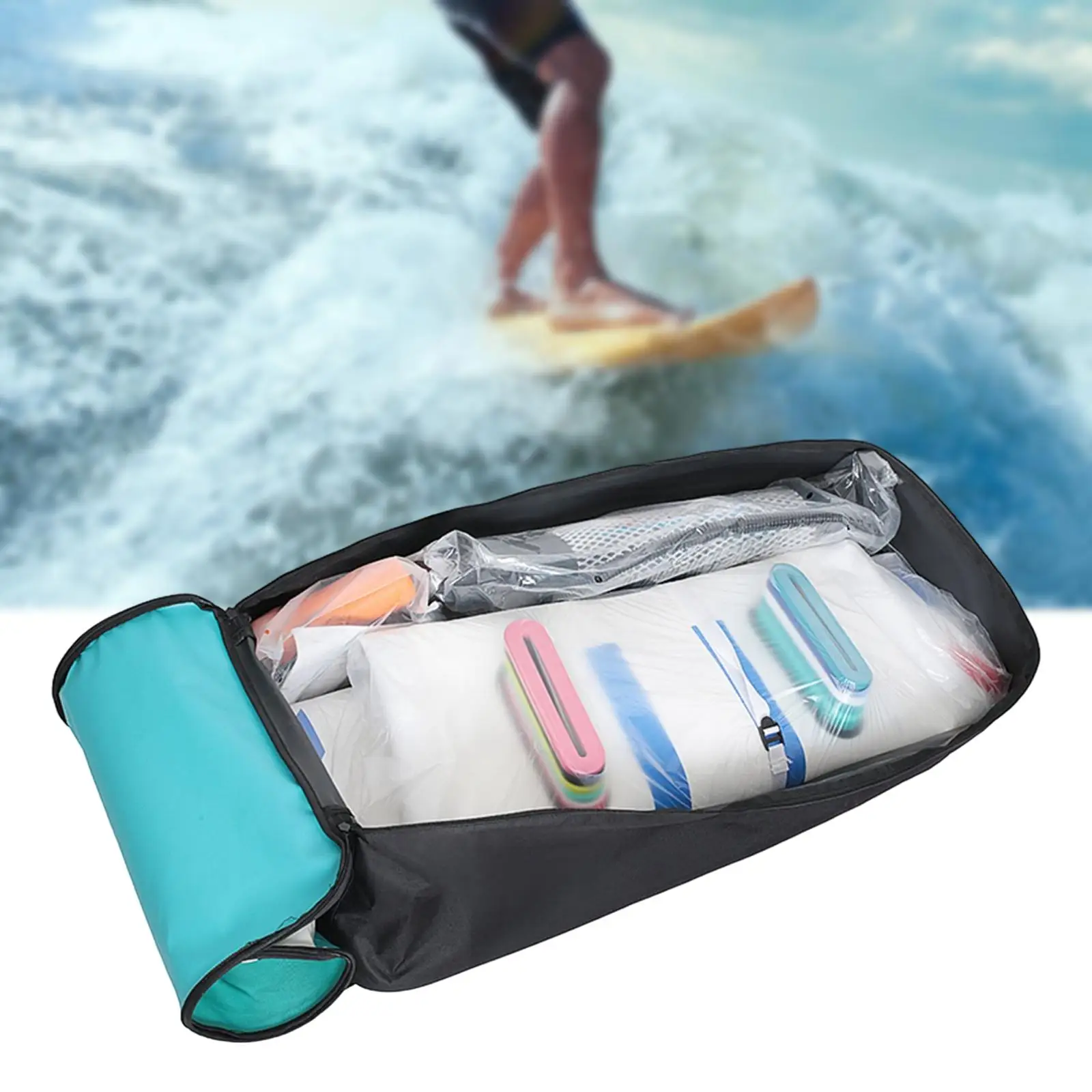 Inflatable Paddle Board Bag Large Capacity Stand up Paddle Board Backpack Only Travel Storage Bag for Water Sports Surfing