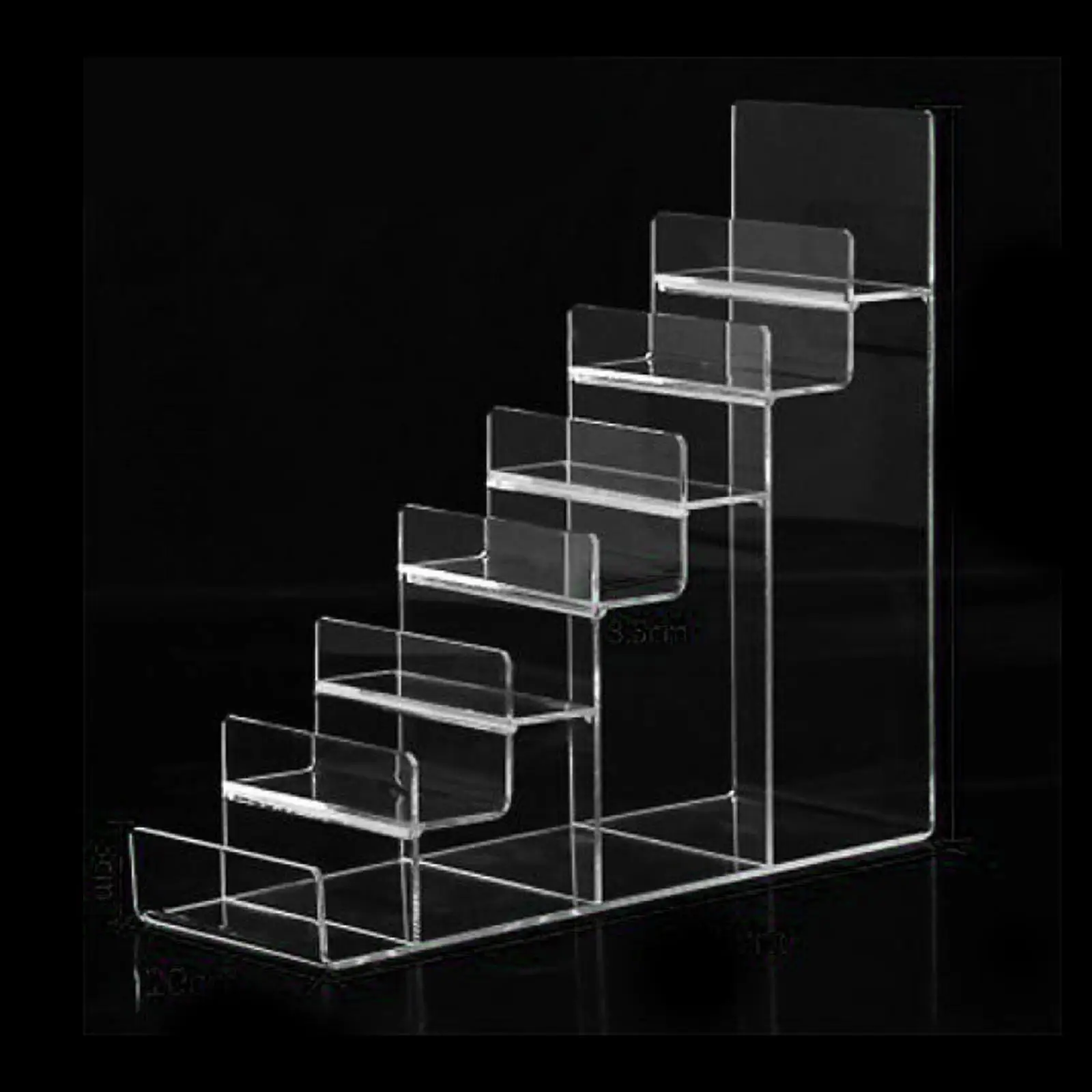 Clear Acrylic Jewelry Display Riser Shelf Organizer Showcase Fixtures for Mobile Glasses Figures Cosmetic Retail/Shop