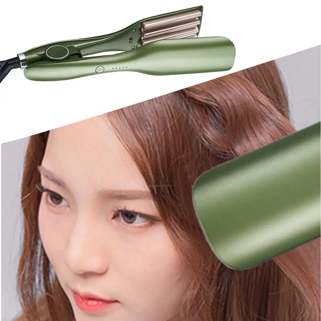 Portable Auto Hair Curler Ceramic Coating Curling Wand 5 Level 360 Rotating PTC Fast Heating for Curls Waves Home Travel