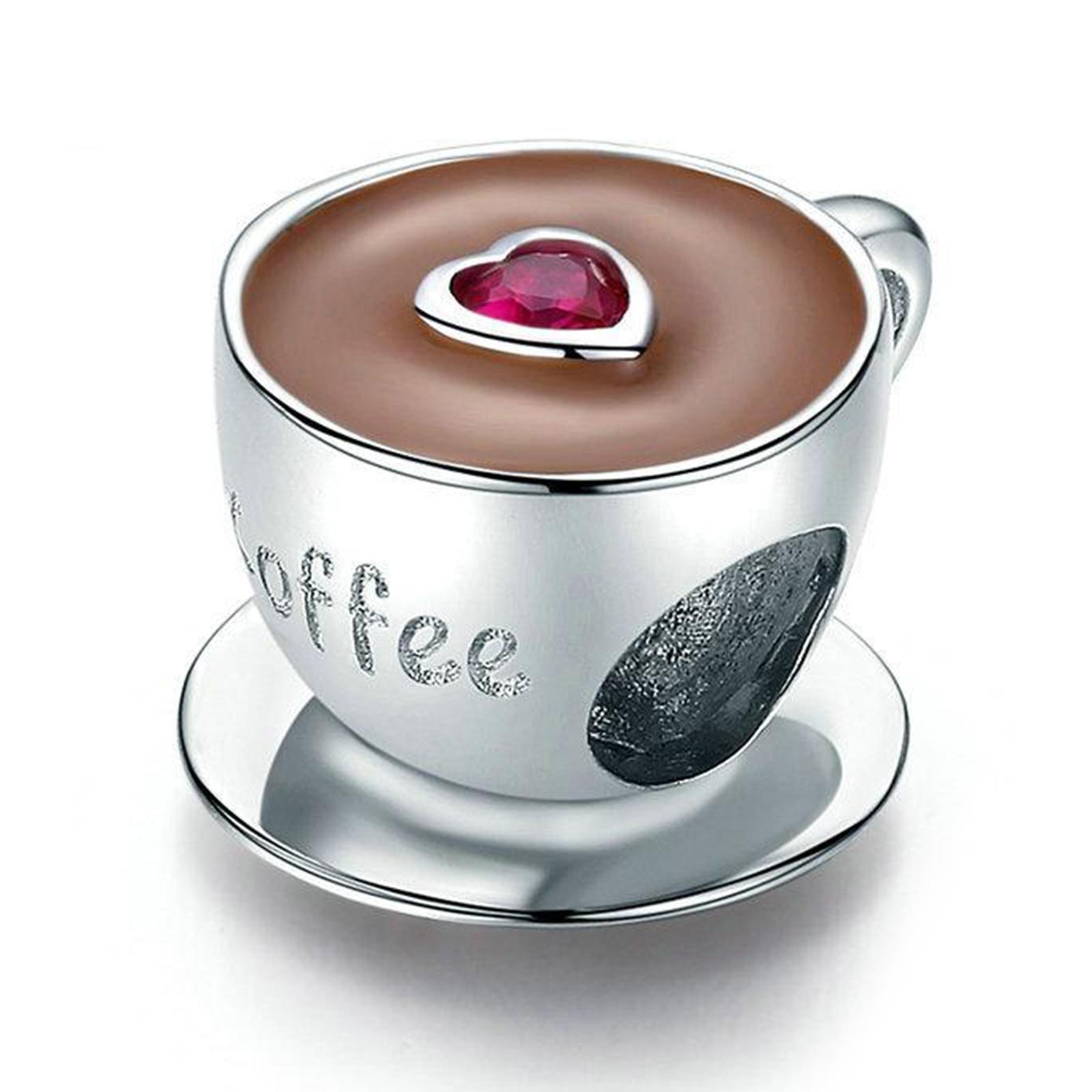 S925 Sterling Silver Pearl Coffee Cup Loose Pearl Spacer for Bracelet