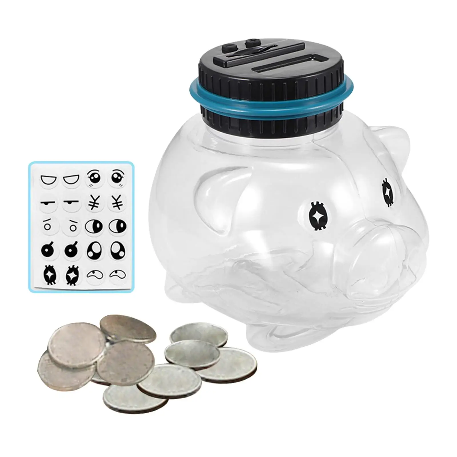 Coin Counter Bank Large Piggy Bank LCD Counter Digital Counting Money Jar Coin Saving Bank for Girls Adults Boys Friends Gifts