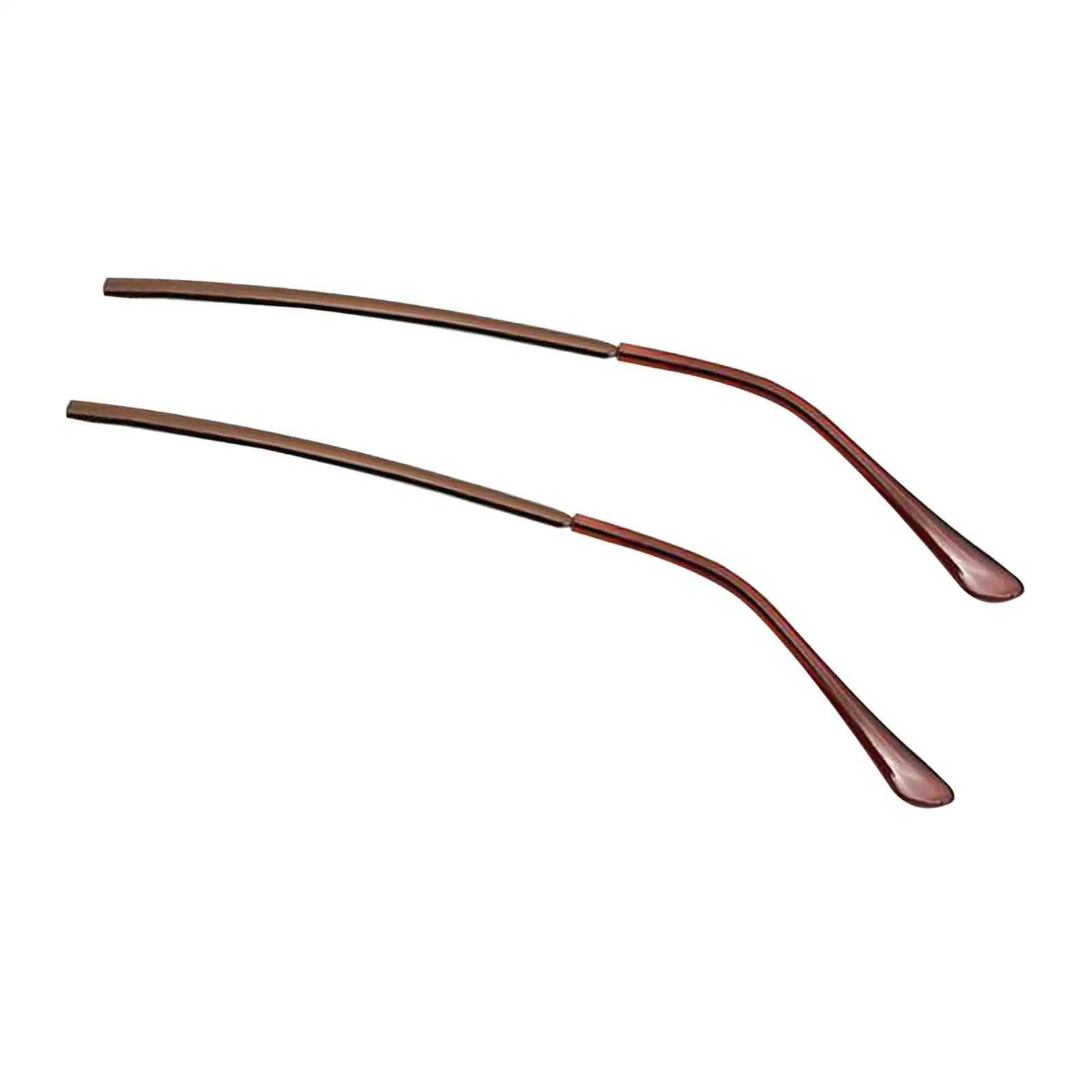 2x Temple Replacement Straight Replacement Temple Comfort Metal Eyeglass End Tips Arm Frame Parts Ear Sock Pieces for  Unisex