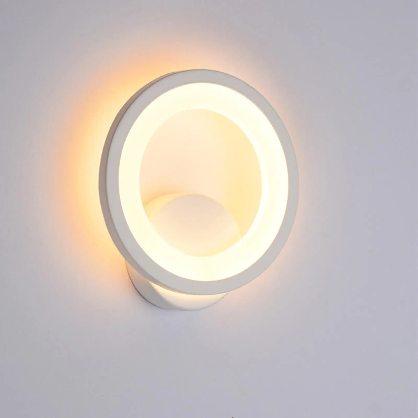 LED Wall Mounted Lamp Acrylic Lampshade Modern Simple Round Wall Sconce Wall Light for Hallway Living Room Corridor Hotel Stairs