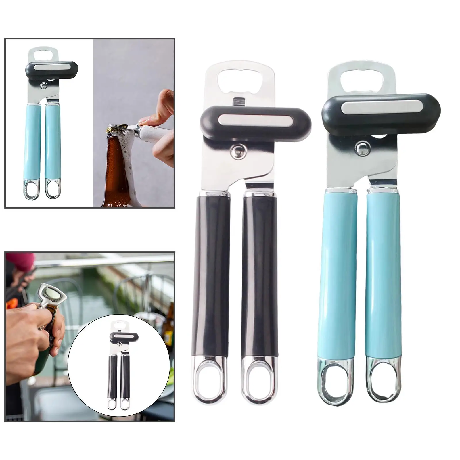 Multifunctional Can Opener Kitchen Utensil Gadgets Easy Cleaning Bottle Opener