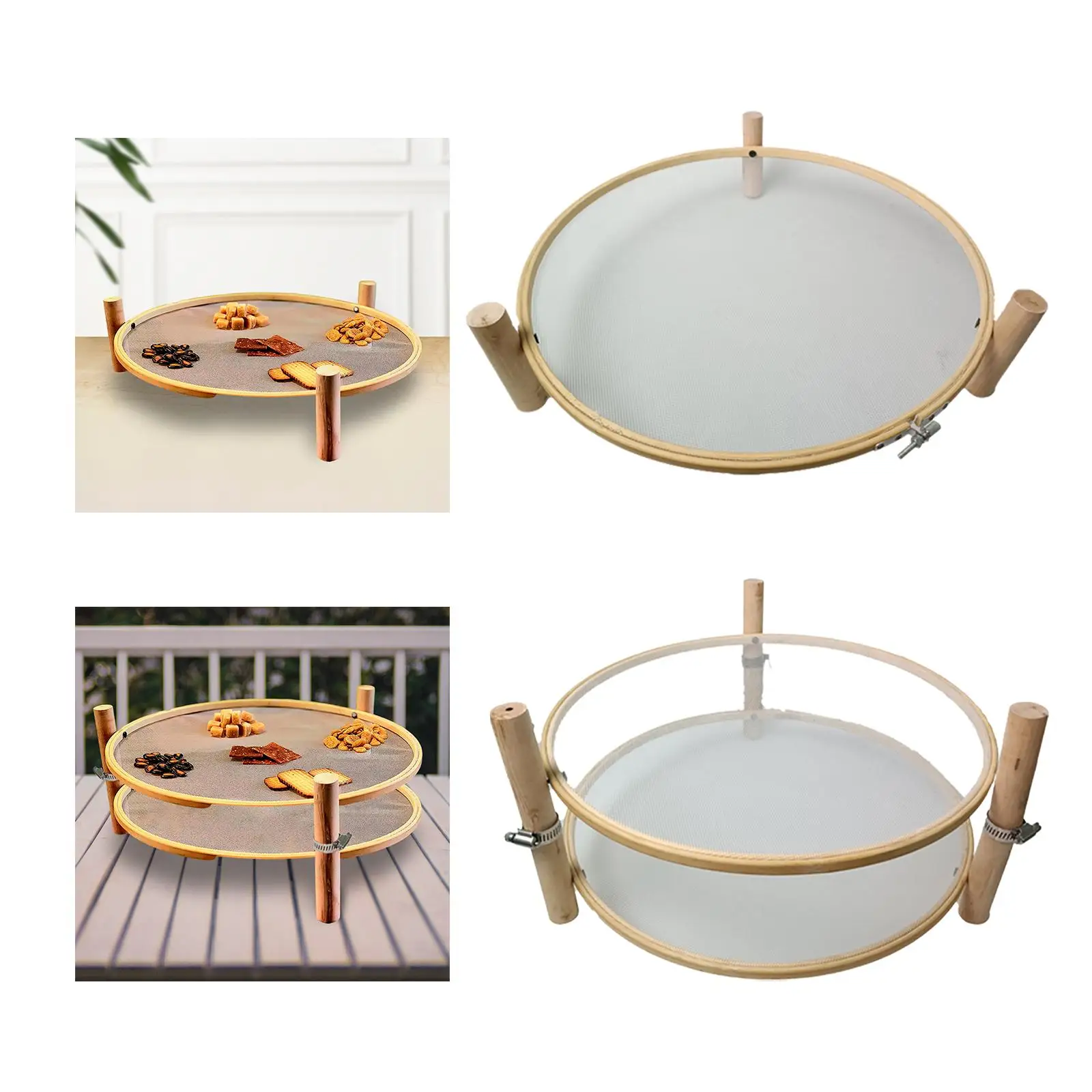Round Pasta Drying Rack Kitchen Gadget Food Dryer Shelf Mesh Drying Net Household Dehydration Home Meat Vegetable Beef