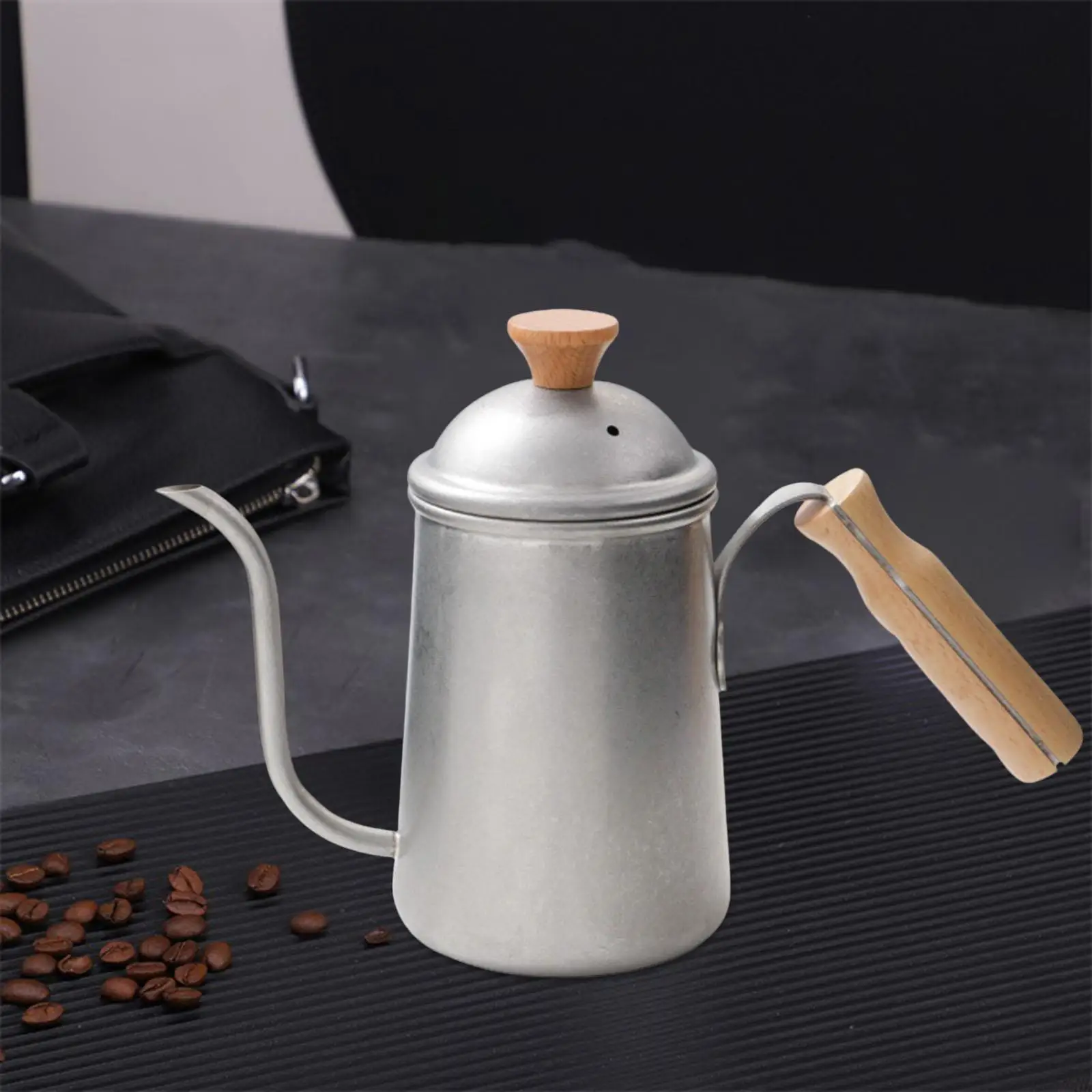 Stainless Steel Pour Over Coffee Kettle Coffee Maker Kettle Long Narrow Neck Tea Pot Coffee Drip Pot for Kitchen Home Cafe