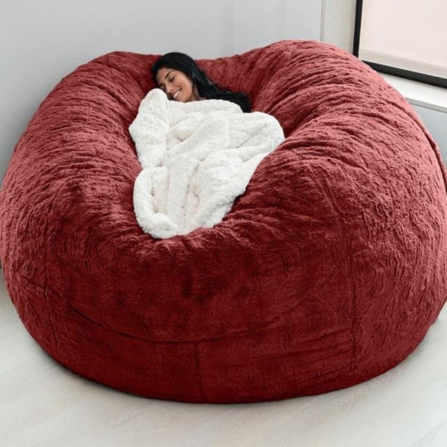 Big Round 6ft Bean Bag Chair Comfort Soft Giant Fluffy