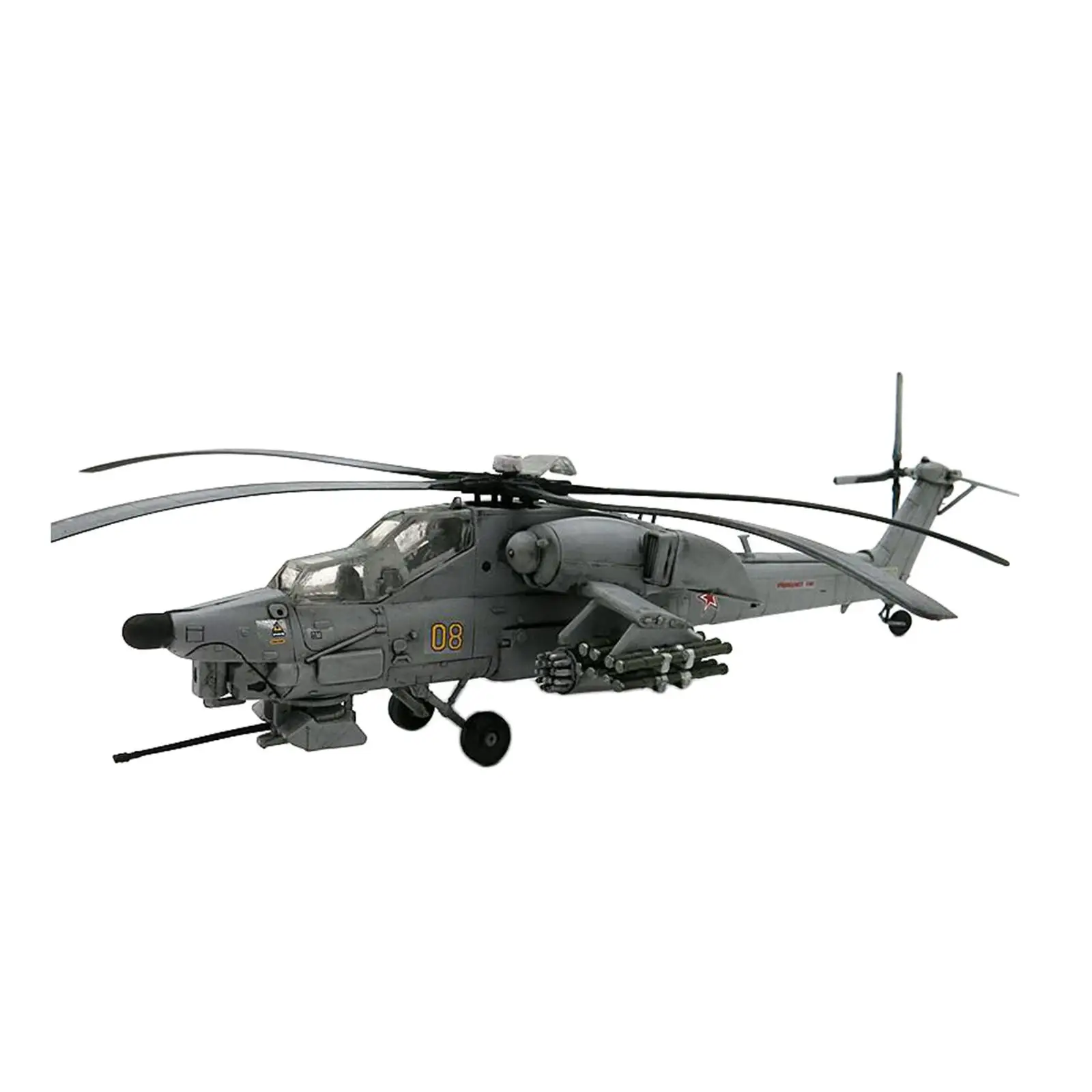 1/72 DIY Mi 28 Havoc Anti Tank Helicopter Model Durable Aviation Collectibles Versatile Realistic Plastic Toy Airplane Model