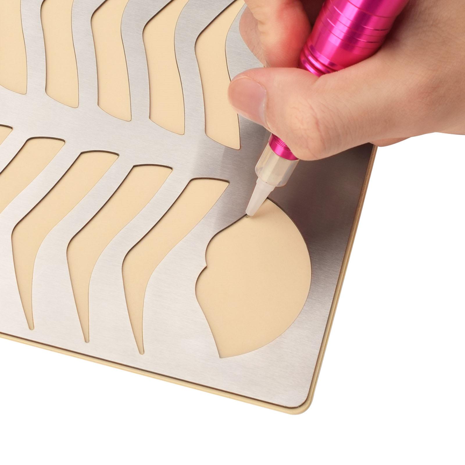 Eyebrow Lip Stencil Training Supplies Professional Durable Makeup Tool Reused Brow Lip Stencil for Starter Salon Beginner