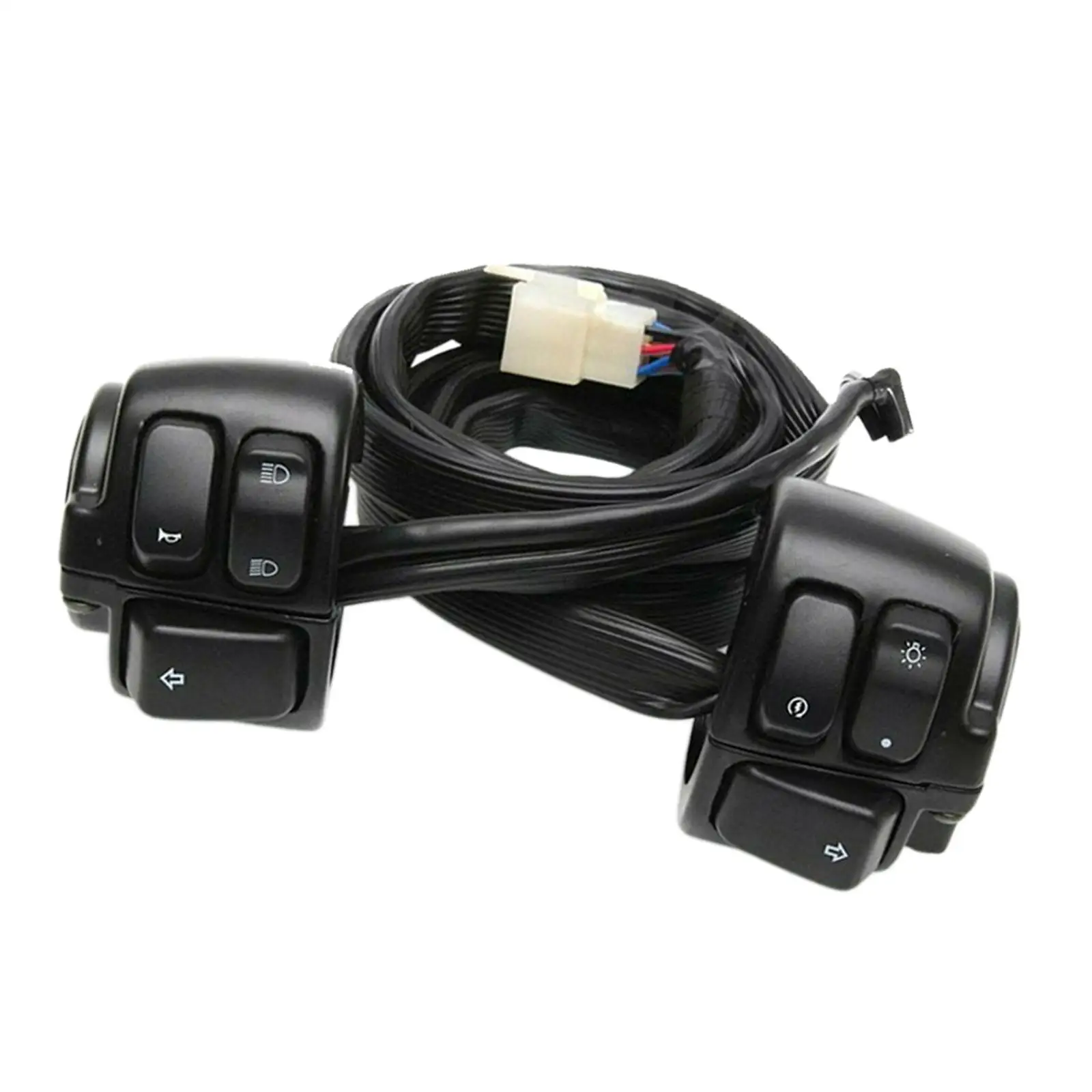  Motorcycle 25mm Handlebar Control Switch with Wiring Harness Fit for 1200 Replacement on- ,Easy to Install Waterproof