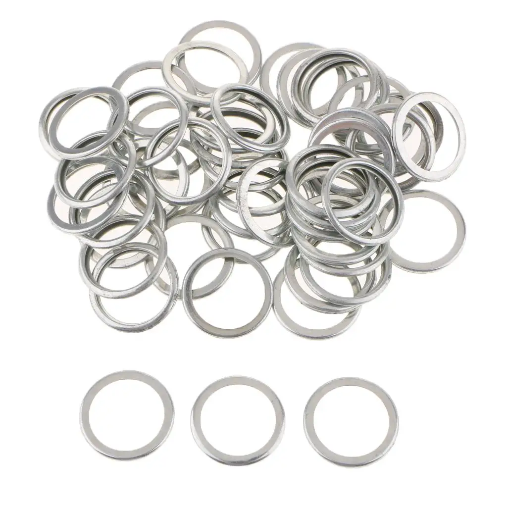 50x Heavy Duty   Oil Drain Plug Crush Washer Gaskets Rings Kit for 