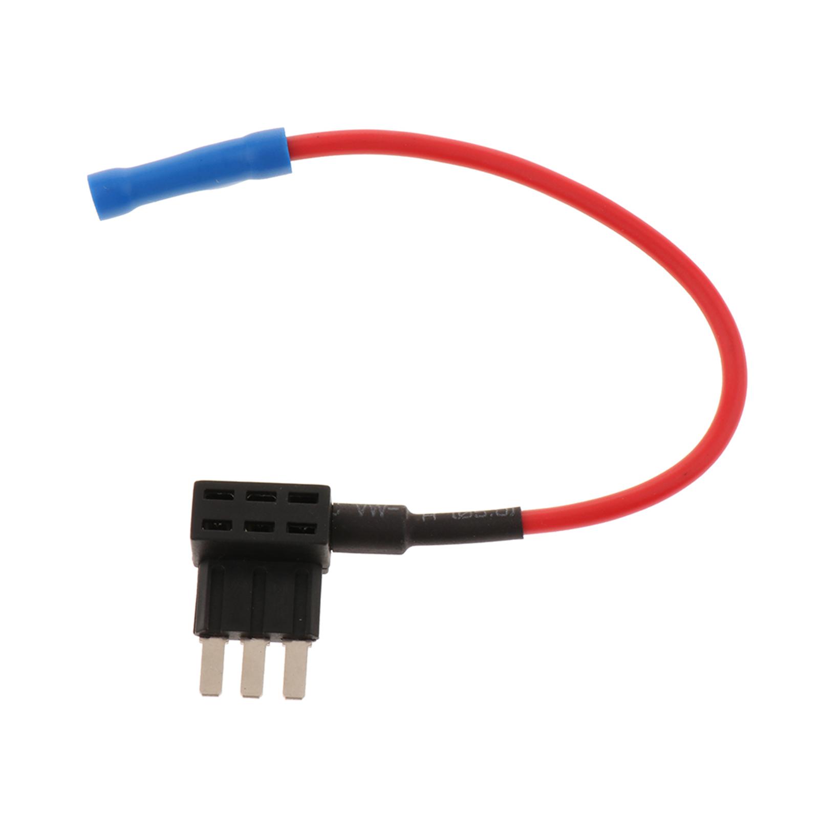 12v Car Add-a-circuit Fuse TAP Adapter Mini ATM APM Blade Fuse Holder (Includes popular 5A Fuse!)