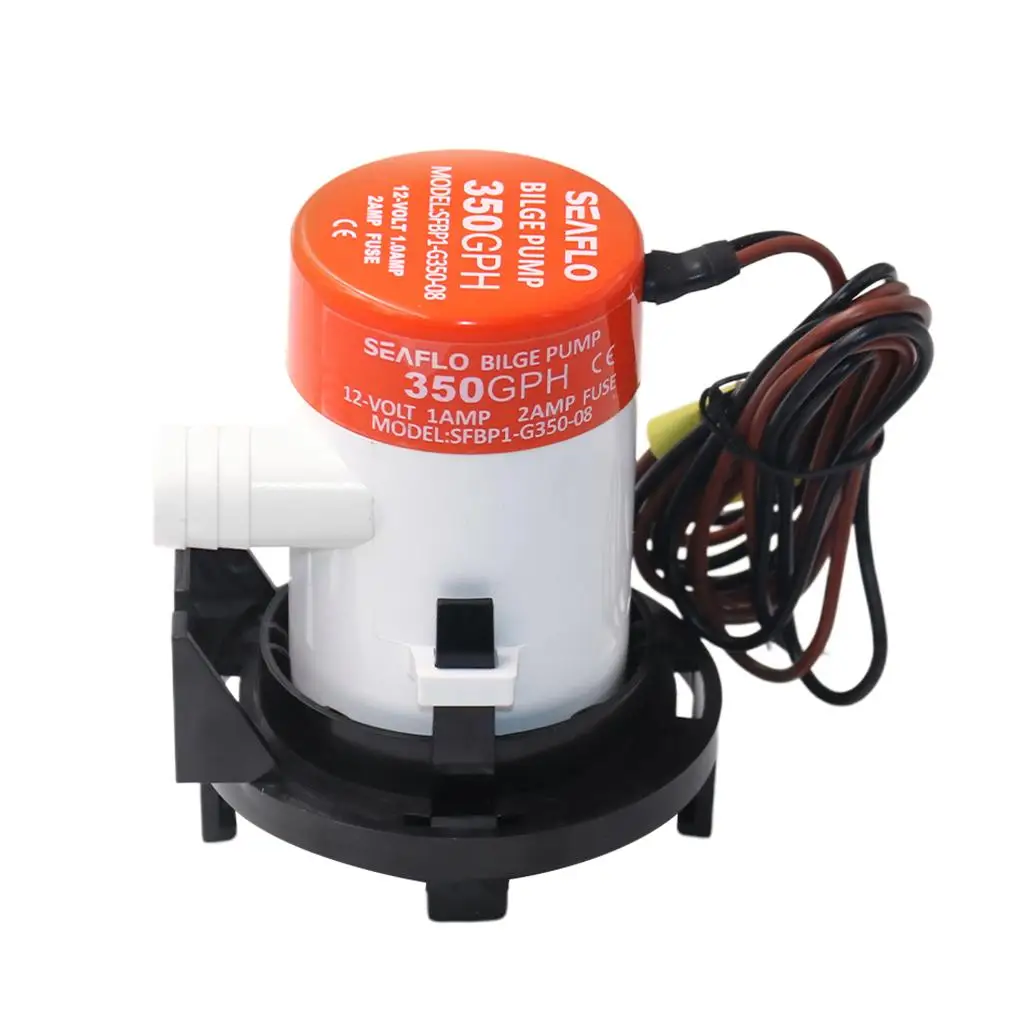 Boat DC 12V Marine 350GPH Bilge Pump for Submersible Houseboat Float Switch