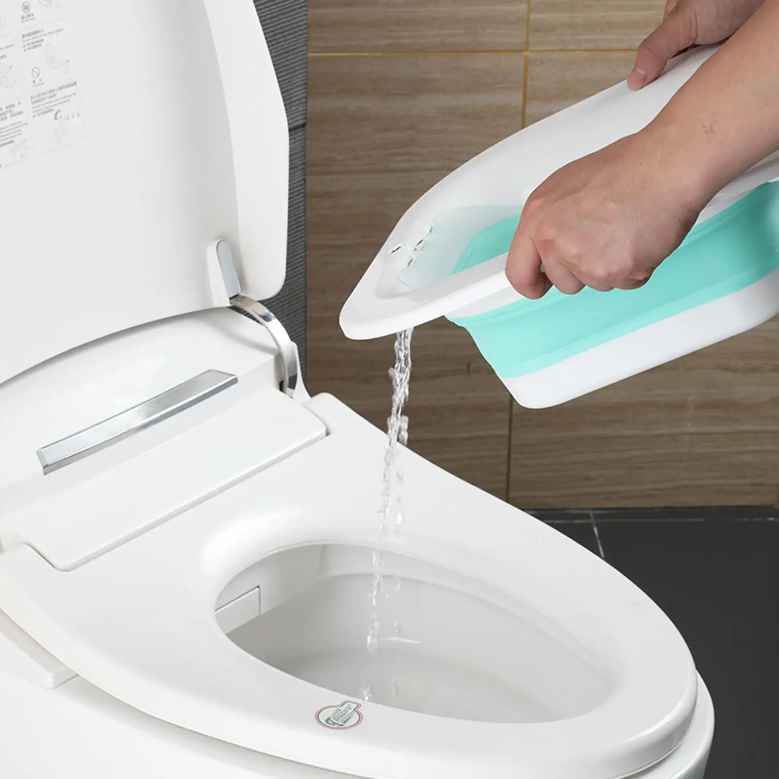 Electric Sitz Bath for Toilet Water Spray Folding for Cleaning