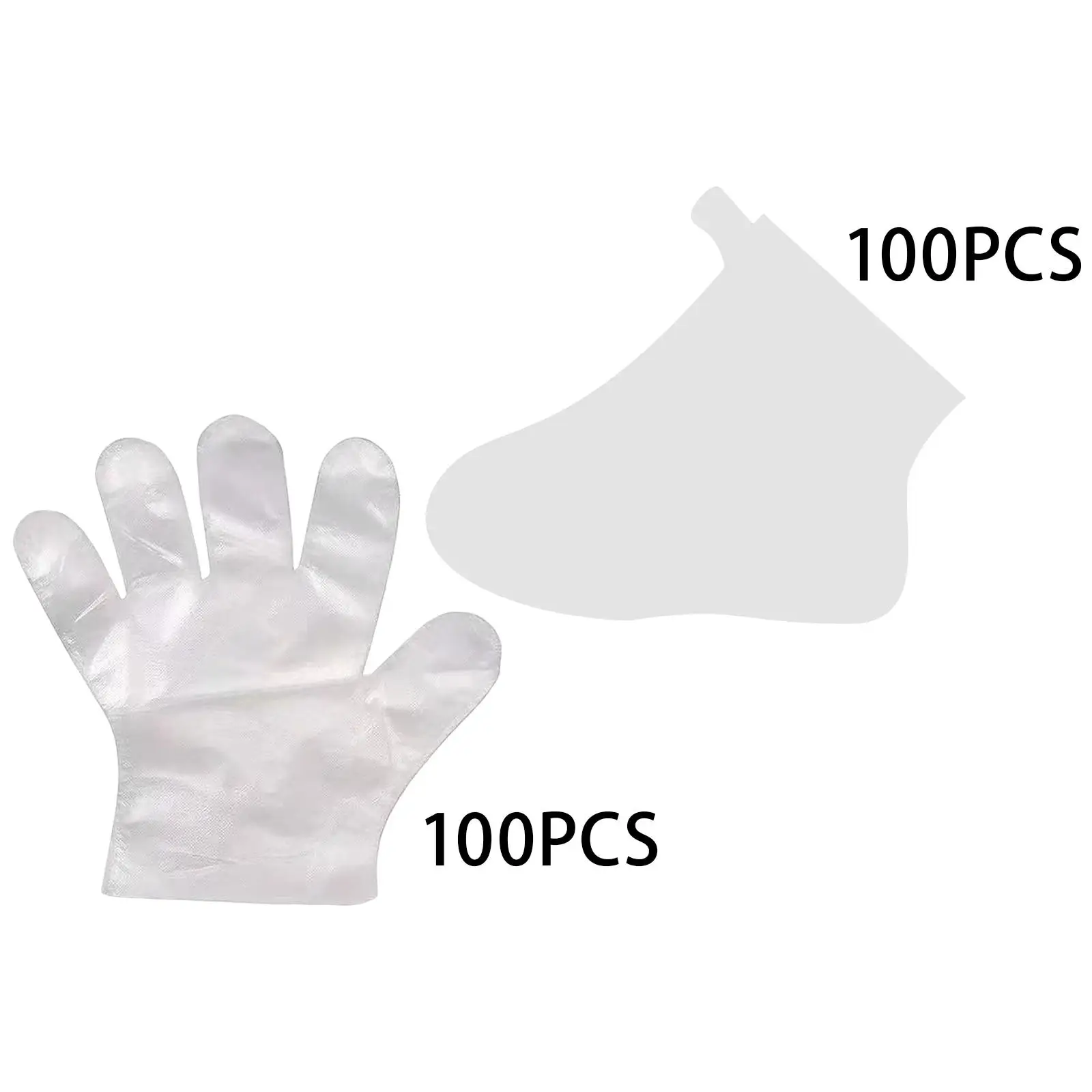 100Pcs Hand Foot Moisturizing Socks Disposable Transparent Pedicure Booties Feet Hand Care Women SPA Hand Feet Covers Bags