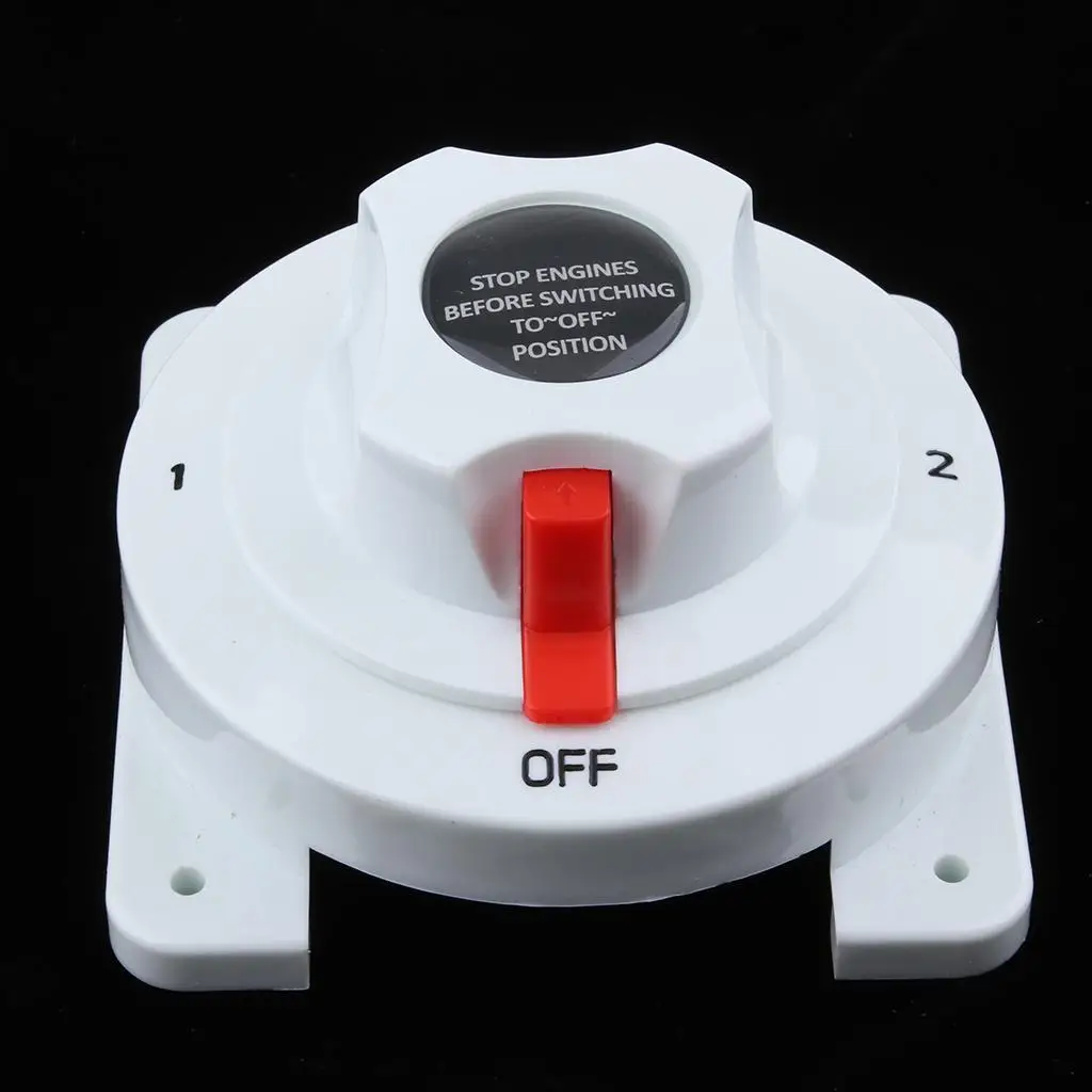 Marine Boat Yacht Battery Electrical Selector Switch ( Both 1 2 OFF )