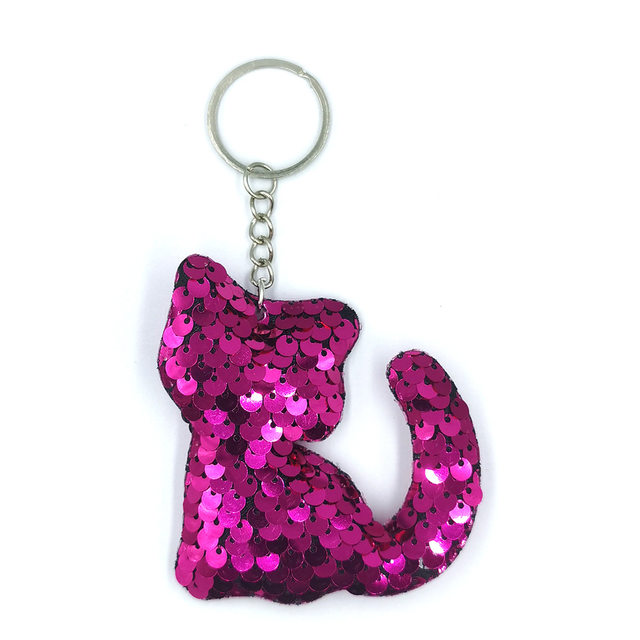 Llaveros de gato con lentejuelas y Pompón brillante para Mujer, llavero de  bolso de coche, accesorios de llavero Diy, regalos para Mujer, 1 pieza -  AliExpress