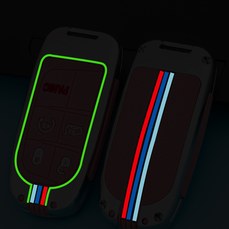 Portachiavi custodia portachiavi per Jeep Renegade Compass Grand Cherokee per Chrysler 300C Wrangler Dodge accessori auto portachiavi - Sfc17f4cb2e664673bbd7354cf8d927fdh