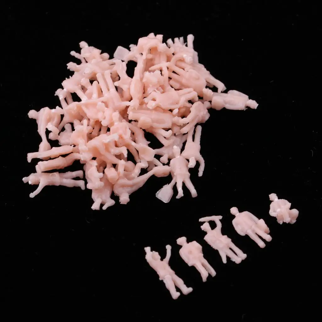1/150 Scale N Layout Worker People Figures for Diorama Architecture DIY Accs