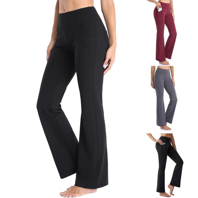 Flare Leggings Yoga Pants Women High Waist Wide Leg Pants