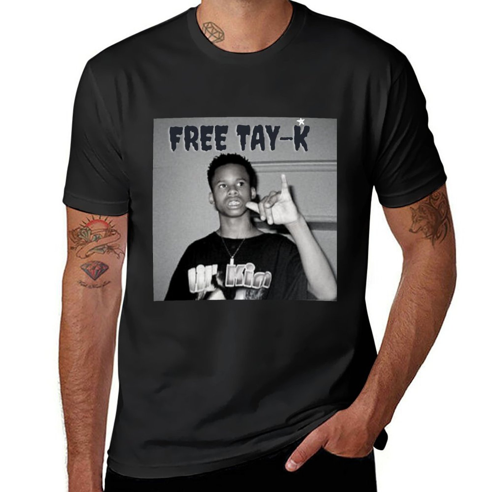 Новая футболка Free Tay-K, милая одежда, футболка для мальчика, аниме,  одежда хиппи, мужская одежда | AliExpress